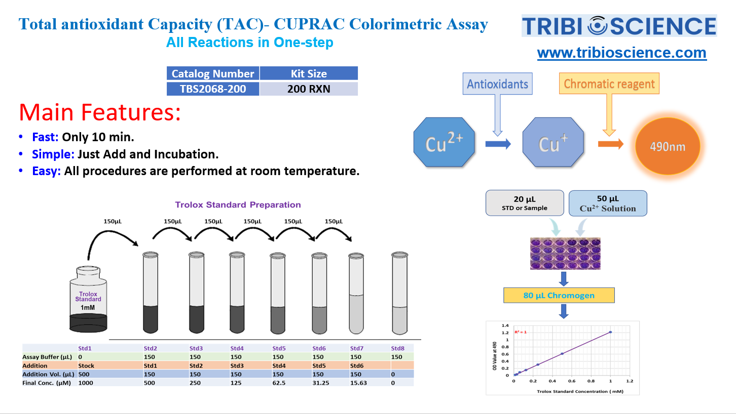 Total Antioxidant Capacity (TAC)- CUPRAC Colorimetric Assay – Tribioscience